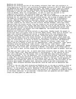 Eseja 'Buddhism and Hinduism', 1.