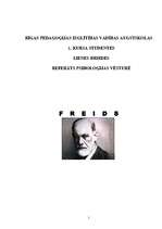 Referāts 'Freids', 1.