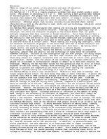 Eseja 'Education', 1.