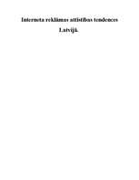 Referāts 'Interneta reklāmas attīstības tendences Latvijā', 1.