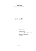 Referāts 'RAID masīvi', 1.