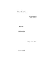 Referāts 'Leksikoloģija', 1.