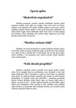 Konspekts 'Sporta spēles', 1.