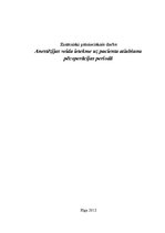 Referāts 'Anestēzijas veida ietekme uz pacienta atlabšanu pēcoperācijas periodā', 1.