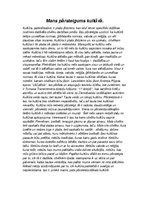 Eseja 'Mans pārsteigums kultūrā', 1.