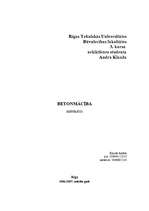 Referāts 'Betons', 1.