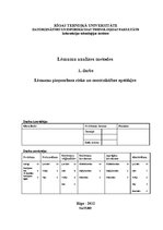 Referāts 'Lēmumu pieņemšana riska un nenoteiktības apstākļos', 1.