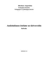Referāts 'Audzināšanas ietekme uz dzīvesveidu', 1.