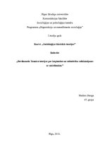 Referāts 'Ferdinanda Tennīsa teorijas par kopienām un sabiedrību salīdzinājums ar mūsdienā', 1.