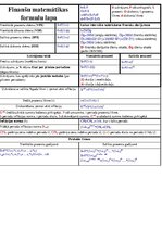 Konspekts 'Finanšu matemātikas formulu lapa', 1.