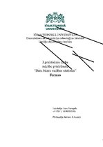 Referāts 'Datu bāzes vadības sistēmas - formas', 1.