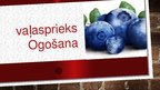 Prezentācija 'Vaļasprieks - ogošana', 1.
