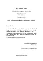 Konspekts 'Dalītā Eiropa un Eiropas identitāte: individuālisms un racionālisms', 1.