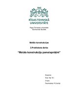 Konspekts 'Metāla konstrukciju pamataprēķini', 1.