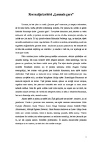 Eseja 'Recenzija izrādei "Ļaunais gars"', 1.