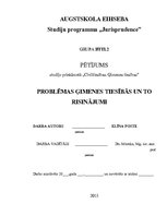 Referāts 'Problēmas ģimenes tiesībās un to risinājumi', 1.