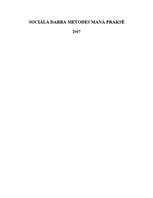 Referāts 'Sociālā darba metodes manā praksē: mikrolīmeņa, mezolīmeņa, makrolīmeņa metodes', 1.