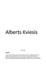 Referāts 'Alberts Kviesis', 1.