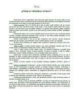 Eseja 'Ētiskās vērtības sportā', 1.