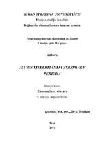 Konspekts 'ASV un Lielbritānija starpkaru periodā', 1.