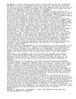 Eseja 'Functions of Management', 1.