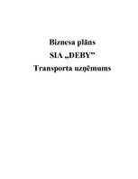 Biznesa plāns 'Transporta uzņēmums', 1.