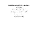 Konspekts 'Konfliktsituāciju uztveršana un vērtēšana', 1.