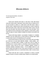 Eseja 'Klusuma diskurss', 1.