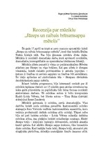 Eseja 'Recenzija par mūziklu "Jāzeps un raibais brīnumsapņu mētelis"', 1.