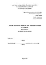 Referāts 'Jauniešu attieksme un domas par dzīvi Limbažos. Problēmas un risinājumi', 1.