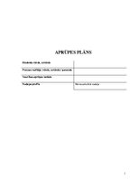 Prakses atskaite 'Aprūpes plāns. Kardiovaskulārā nodaļa. Geriatrija', 1.