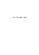 Konspekts 'Simetrija un asimetrija', 1.