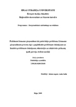 Konspekts 'Pirkšanas lēmuma pieņemšana kā patērētāja problēma', 1.