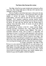 Eseja 'Film Review "The Fate of the Furious"', 1.