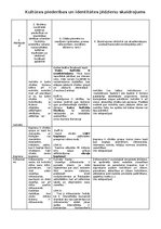 Konspekts 'Kultūras piederības un identitātes jēdzienu skaidrojums', 1.