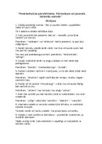 Konspekts 'Pastāvēs, kas pārmainīsies. Pārmaiņas un jaunais latviešu valodā.', 1.