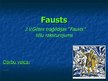 Prezentācija 'Fausta raksturojums', 1.
