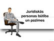 Prezentācija 'Juridiskas personas būtība un pazīmes', 1.