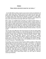 Eseja 'Mans stāsts sabiedroto karavīram par Latviju', 1.