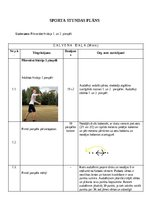 Konspekts 'Mācību prakses konspekts frisbijā', 1.