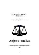 Referāts 'Anjonu analīze', 1.