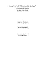 Paraugs 'Terminelementi medicīnas terminoloģijā', 1.