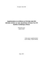 Referāts 'Apgaismojuma un attāluma no lietotāja sejas līdz tālrunim ietekme uz sejas atpaz', 1.