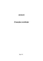 Referāts 'Lielā franču revolūcija', 1.