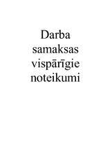 Referāts 'Darba samaksas vispārīgie noteikumi', 1.