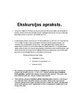 Konspekts 'Ekskursijas metodiska izstrāde', 2.