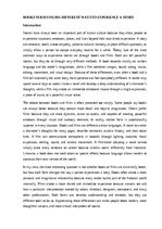 Eseja 'Books versus films: different ways to experience a story', 1.