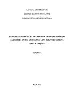 Referāts 'Dzimumu nevienlīdzība 19.gadsimta krievijas impērijas sabiedrībā un tās atainoju', 1.