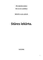 Konspekts 'Stūres mehānisms, remonts, uzbūve', 1.