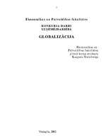 Referāts 'Globalizācija', 2.